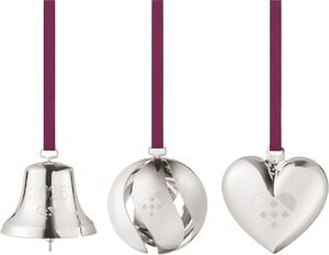 CC 2025 GIFT SET BELL BALL HEART 3 PCS PALLADIUM BRASS