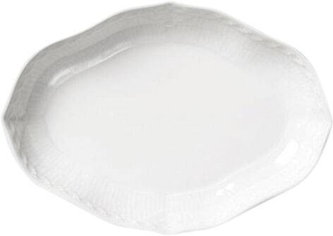 White Fluted Half Lace fat 22 cm