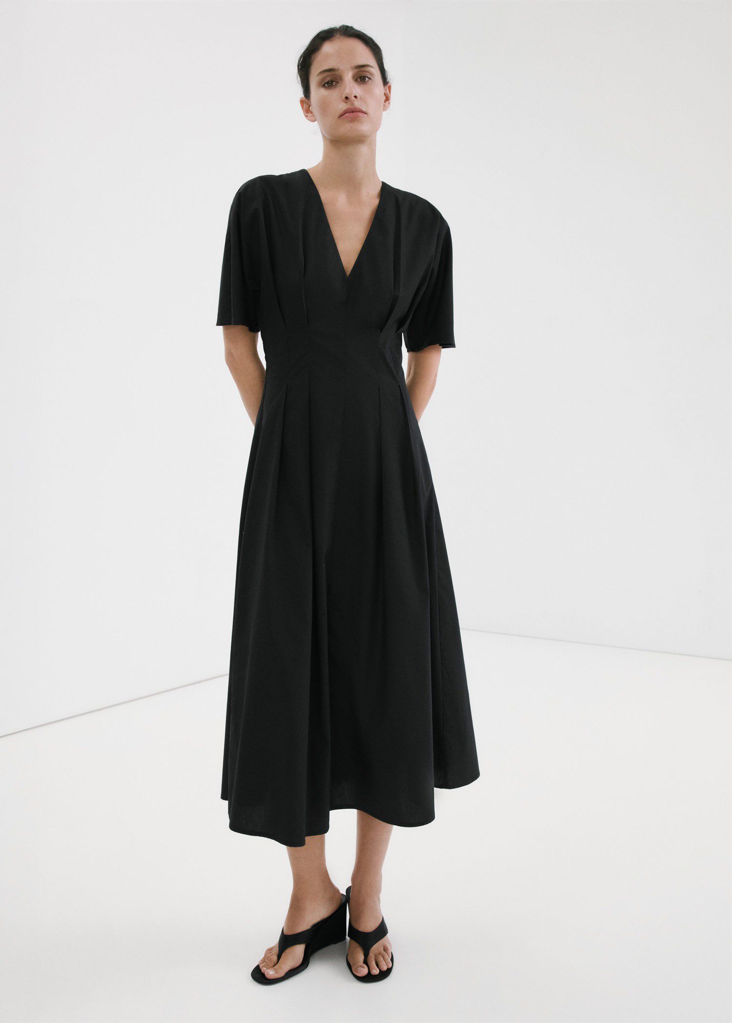A-line lyocell dress