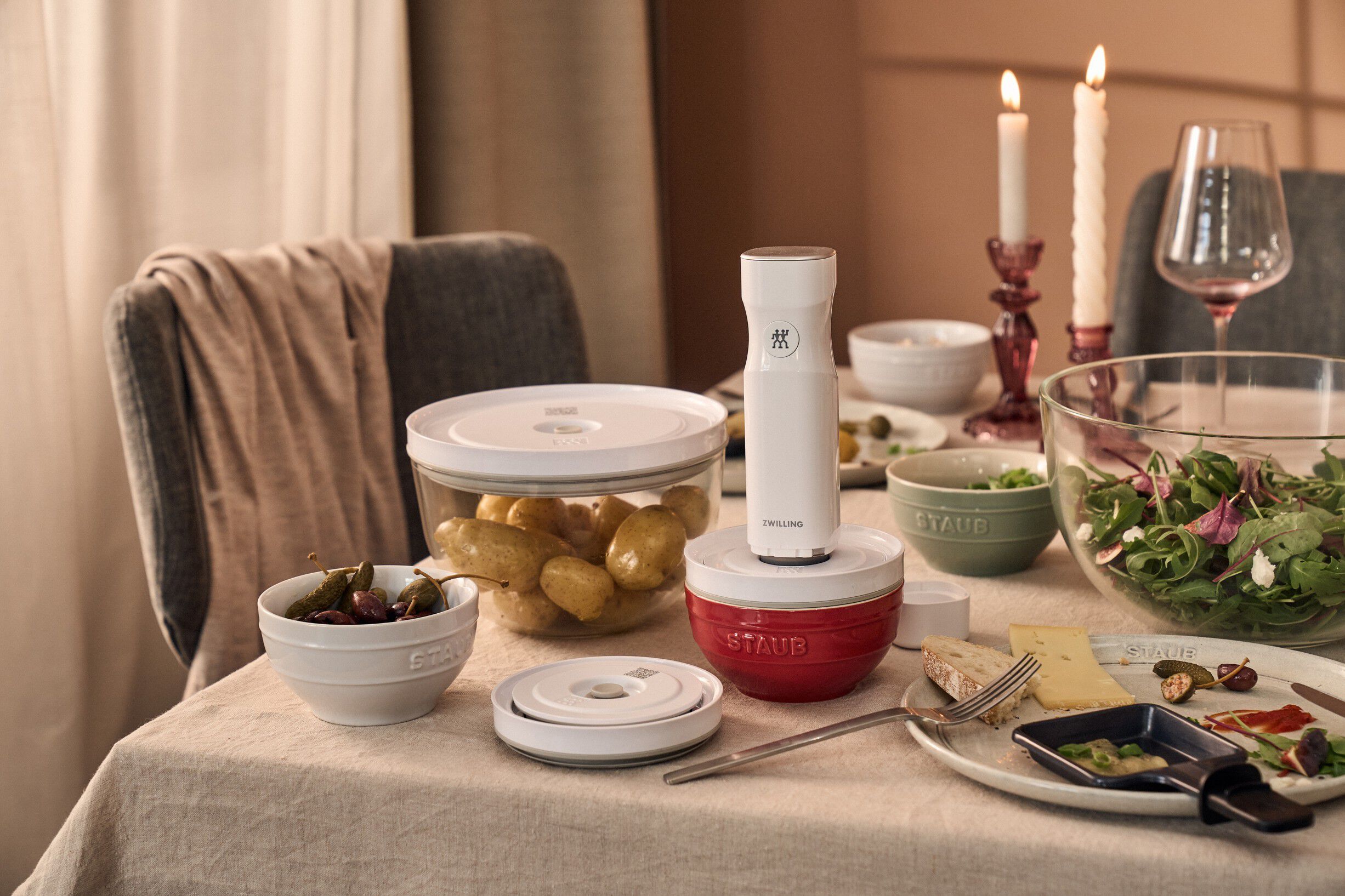 Fresh & Save BOWLS Lock till vakuumsk&aring;l S / 12 cm, Vit