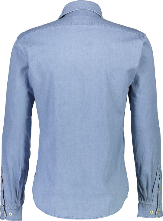 Soft indigo stretch shirt L/S