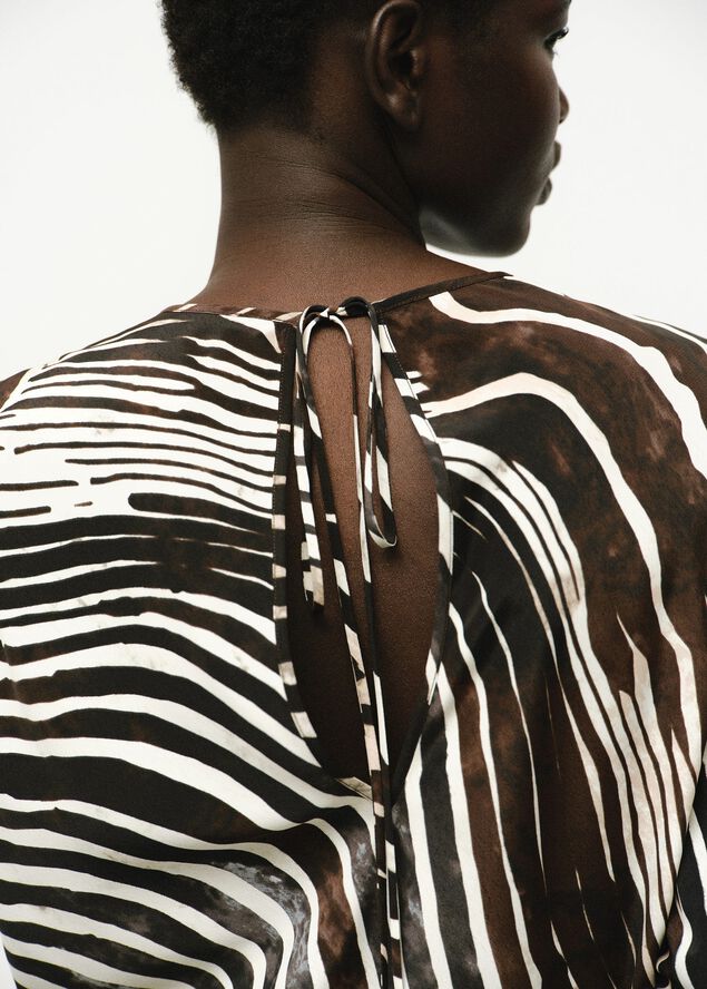 Zebra print blouse