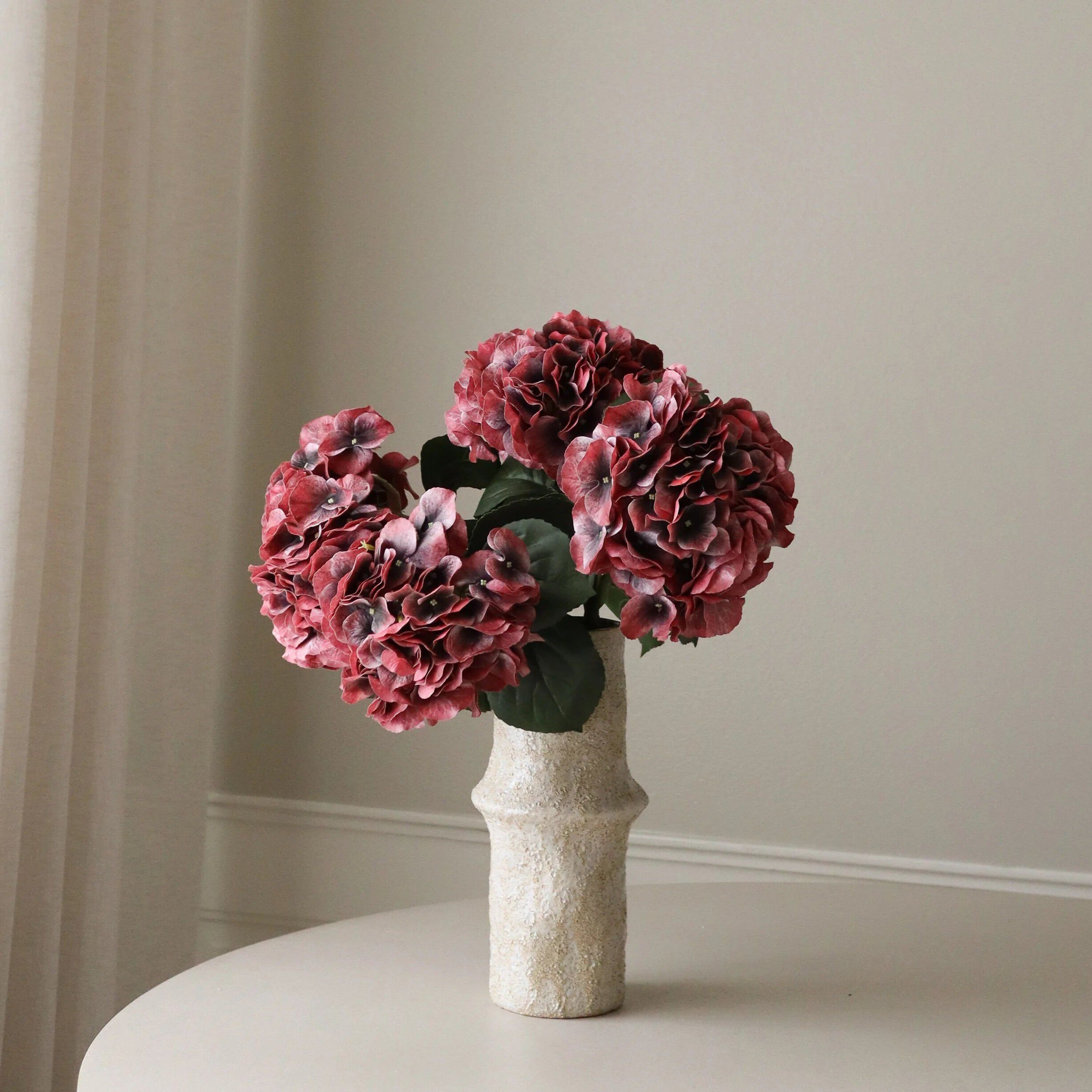 Burgundy Hydrangea Flower