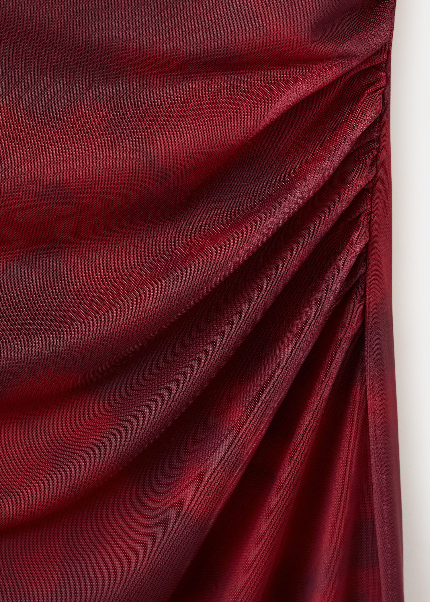 Draped fitted dress