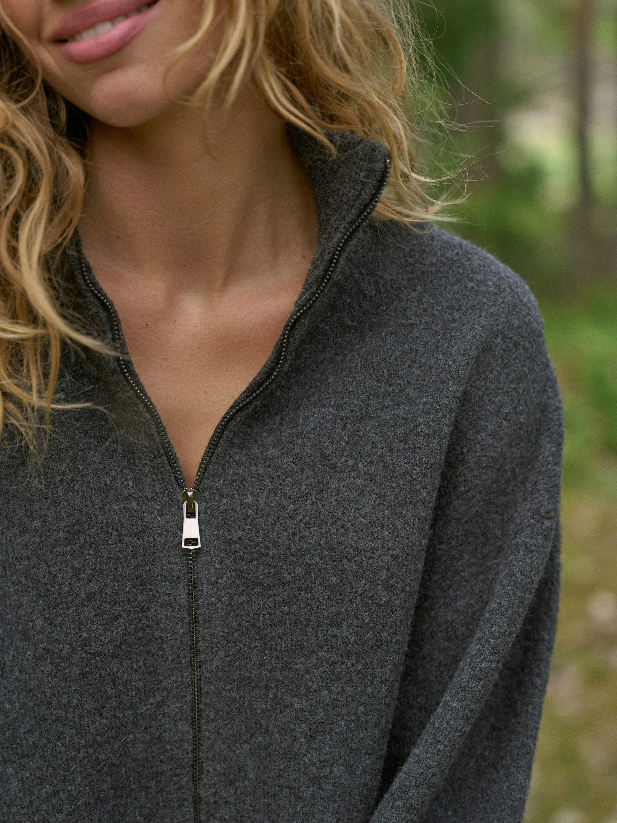 Asley Zip Knit Cardigan