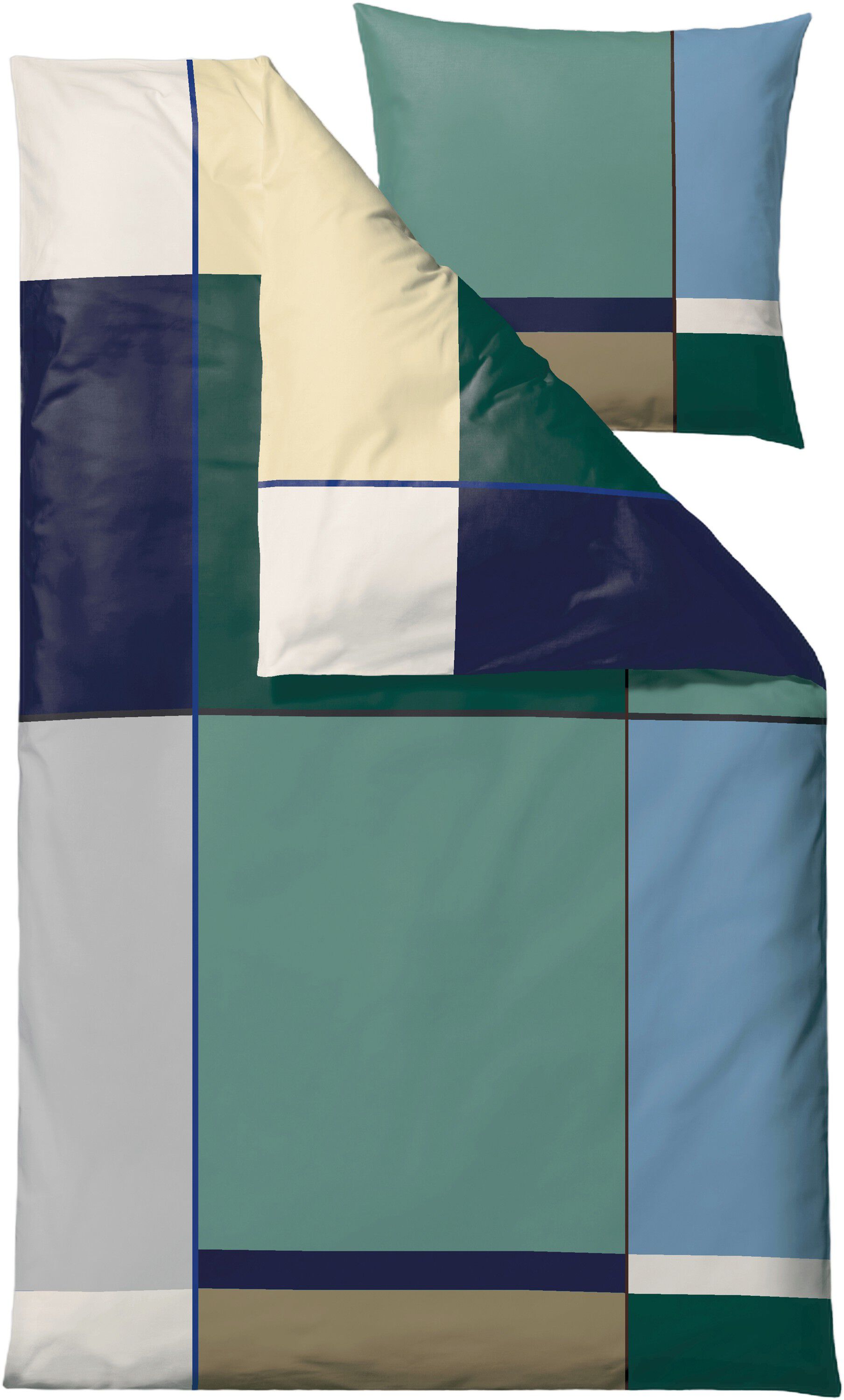 P&aring;slakanset 140x200 Colour Block Lavender