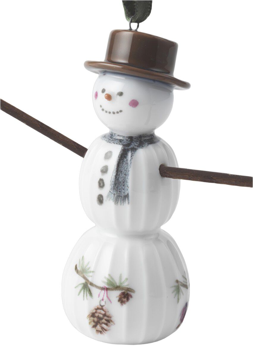 Hammersh&oslash;i Christmas Sn&ouml;gubbe h&auml;ngande H9,5 vit m. deko