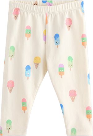 Leggings med heldekkende m&oslash;nster.