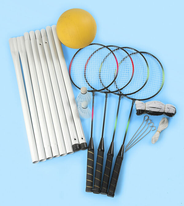 VOLLEY-4xBADMINTON KOMPLT