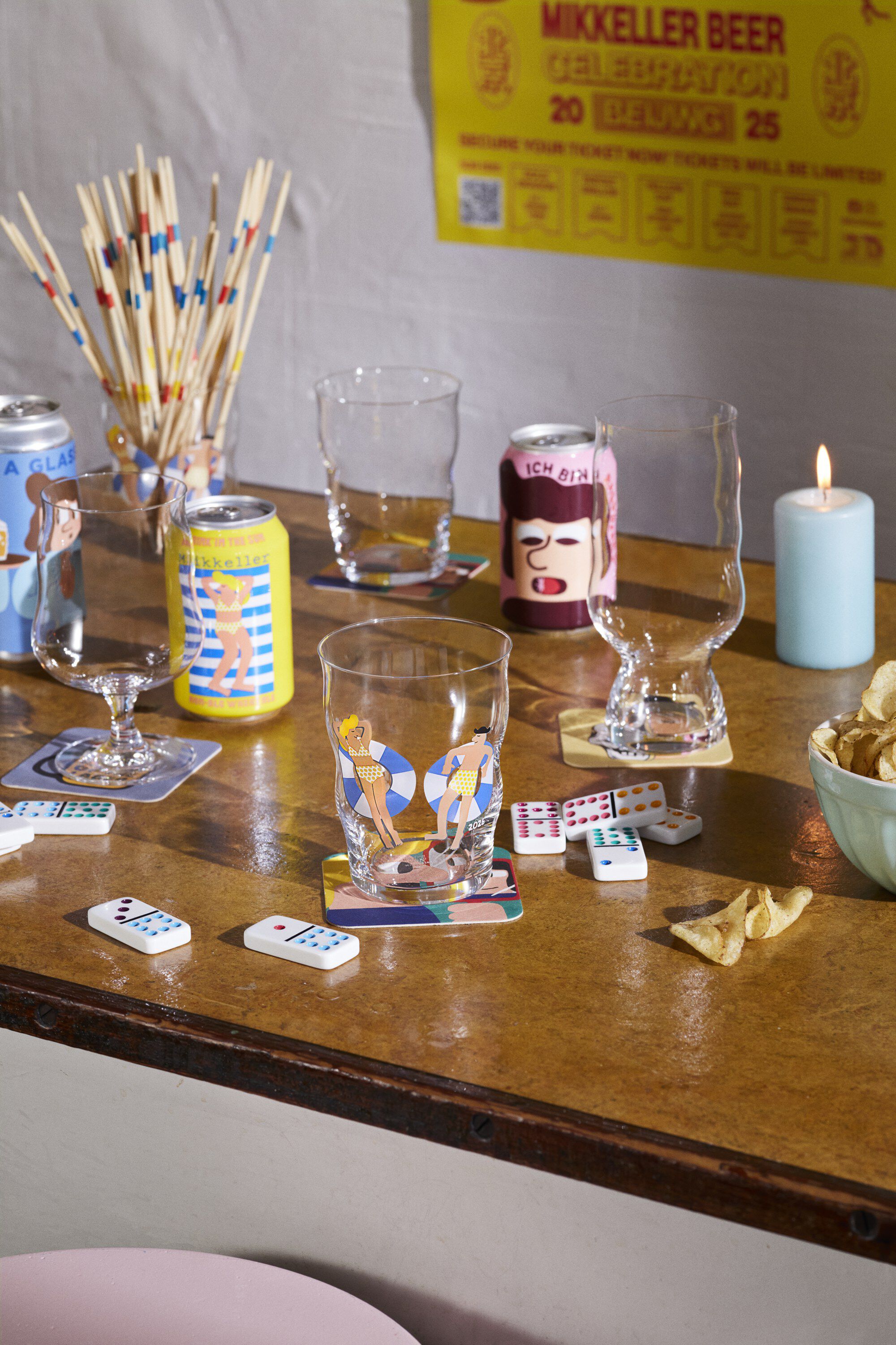 Mikkeller Pint &Oslash;lglas 2026 40 cl klar m. deko