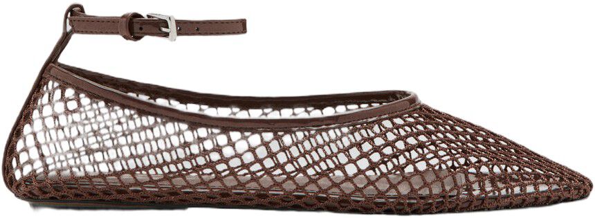 Ballet flats with mesh bracelet