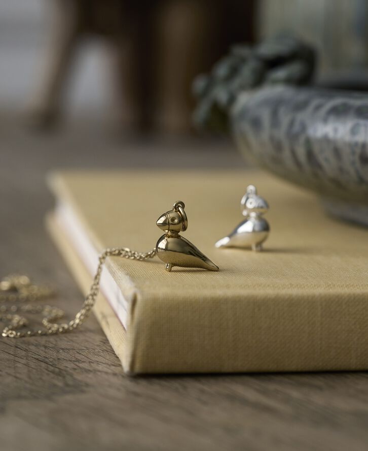 Sangfugl i sølv uden kæde