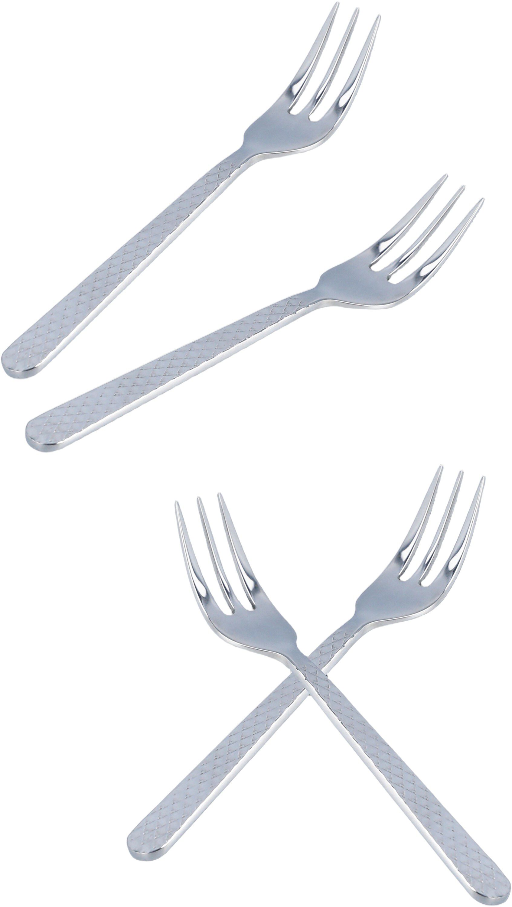 Rhombe Kagegaffel st&aring;l 4 stk.
