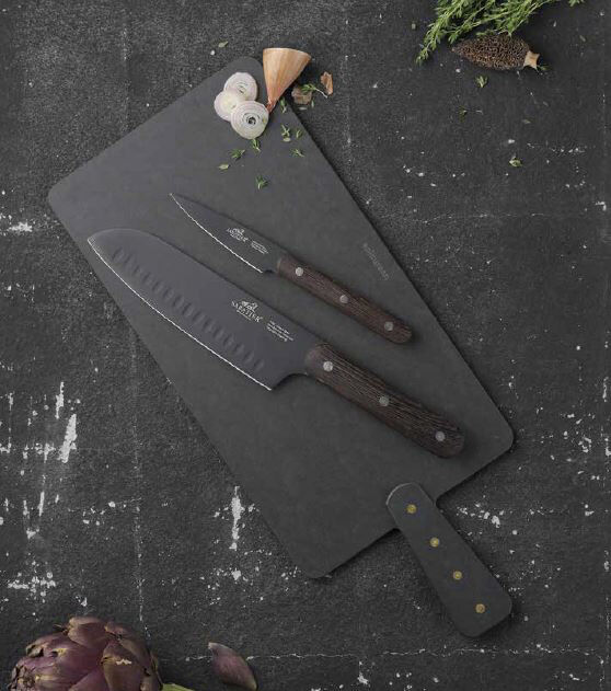 "Knivsett Phenix 2 deler Svart/Tre"