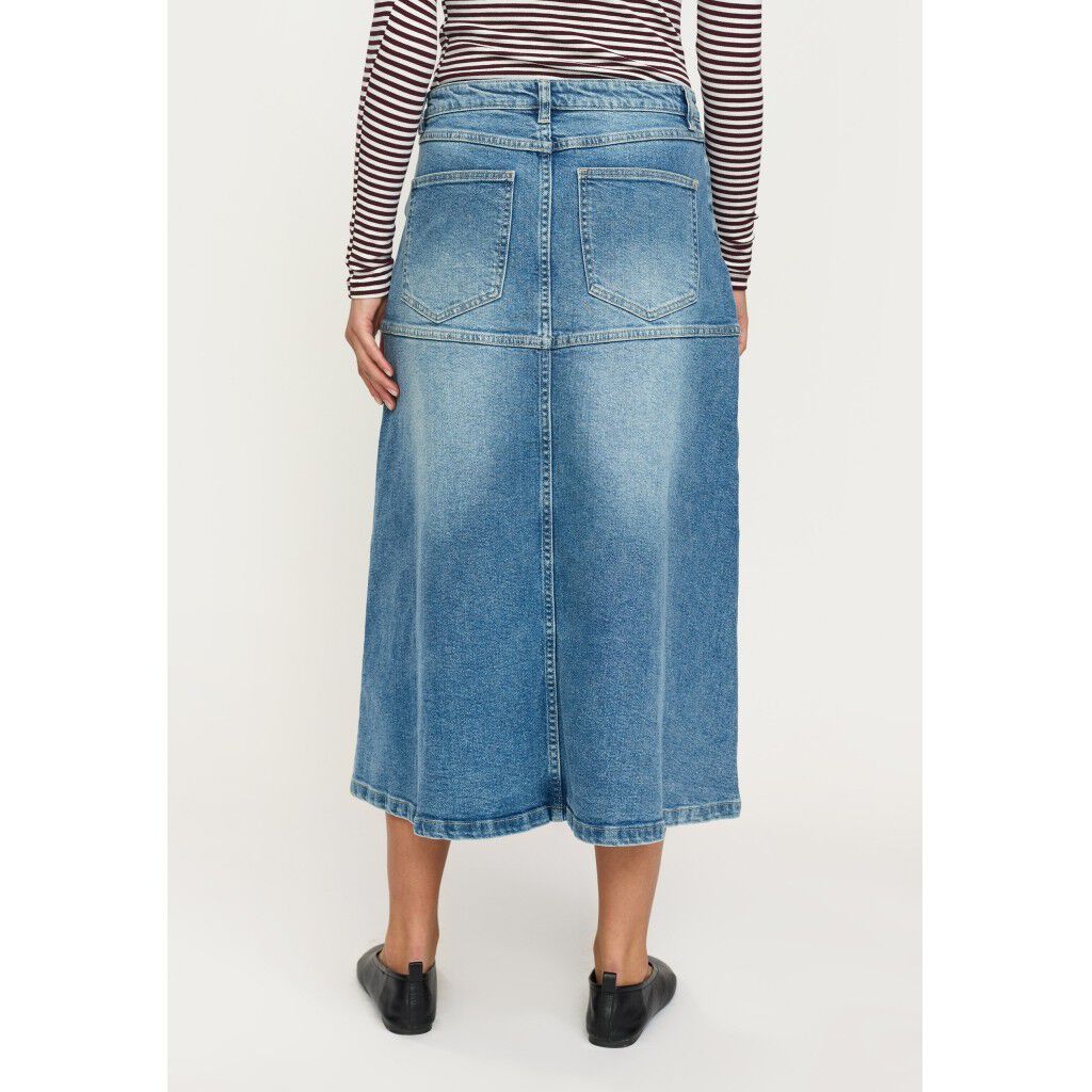 SRWilla Midi Skirt Denim