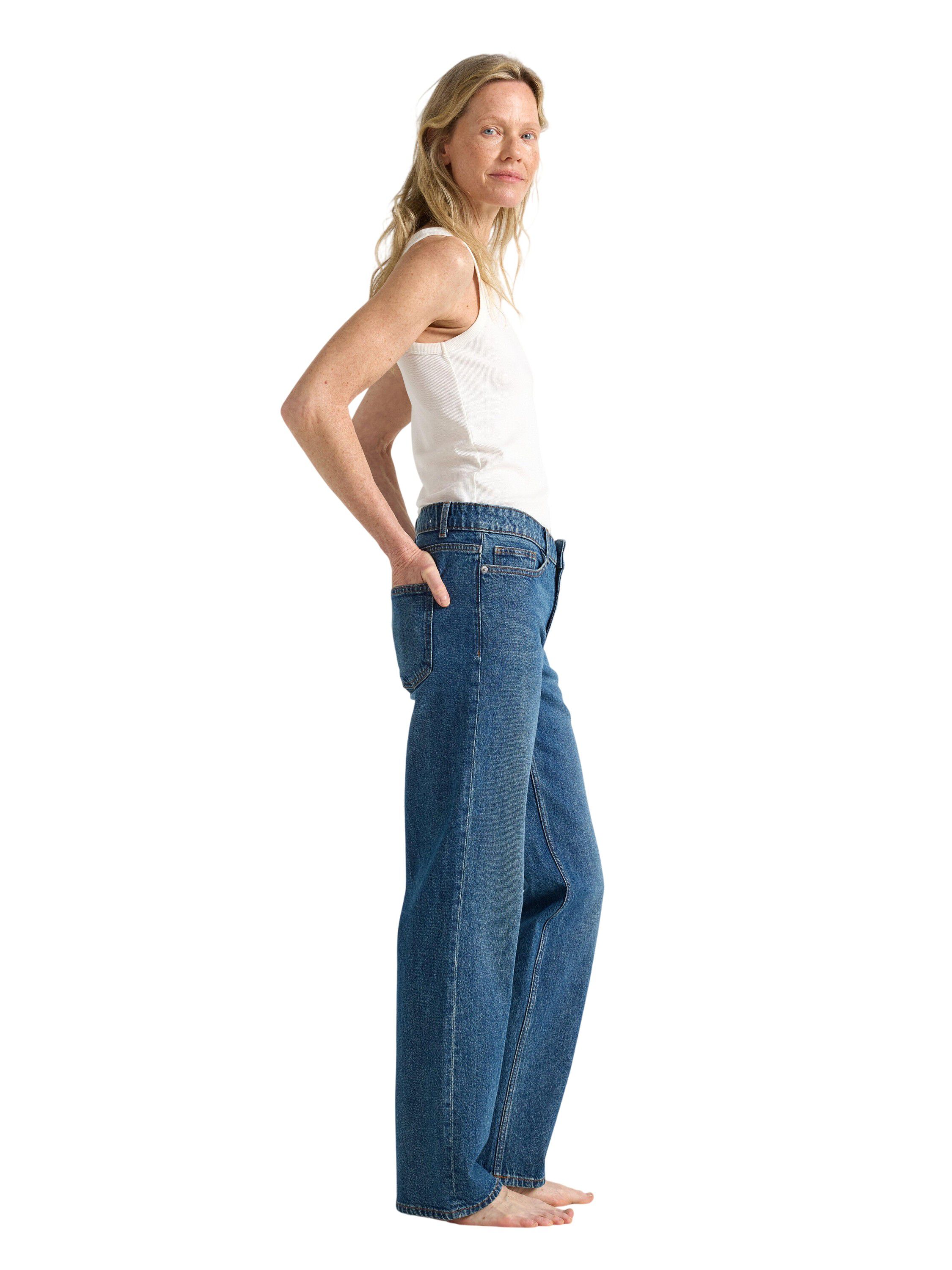 STRAIGHT Nea jeans med l&auml;tt stretch