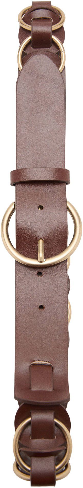 Rounded buckle belt