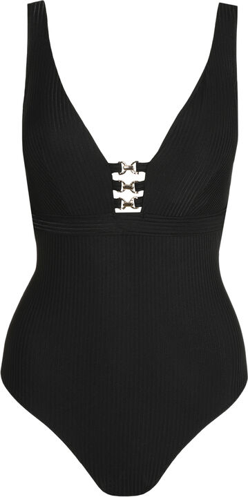 Emly badedragt uden bøjle med dyb udskæring