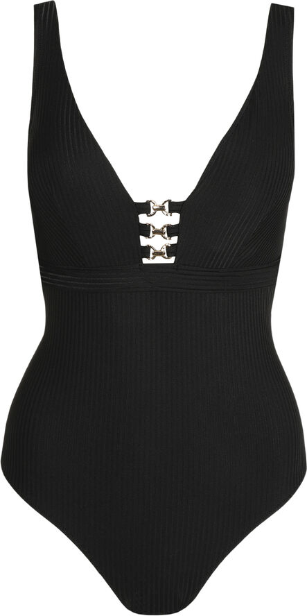 Emly badedragt uden bøjle med dyb udskæring