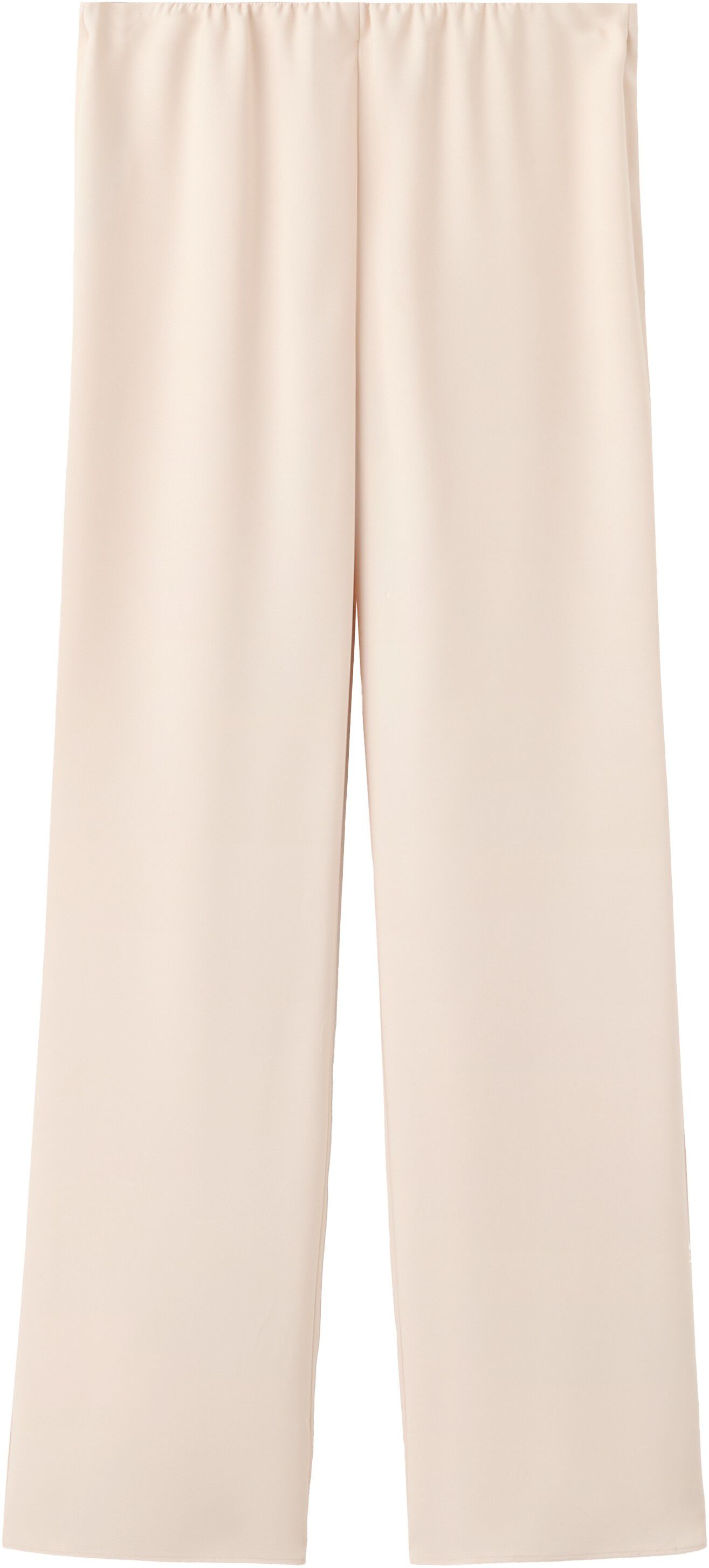 Satin straight-fit trousers
