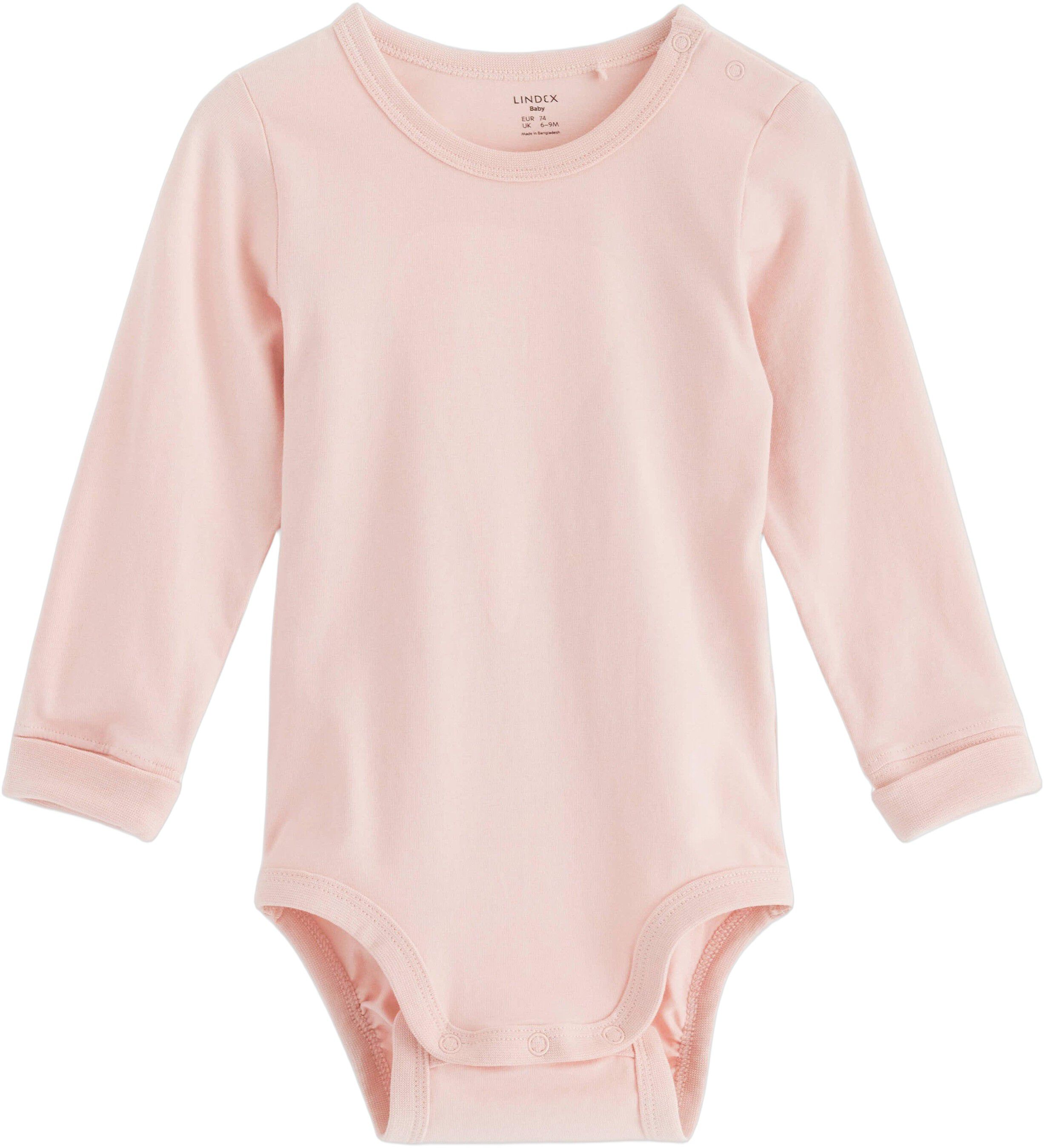 Cotton jersey baby bodysuit with lo