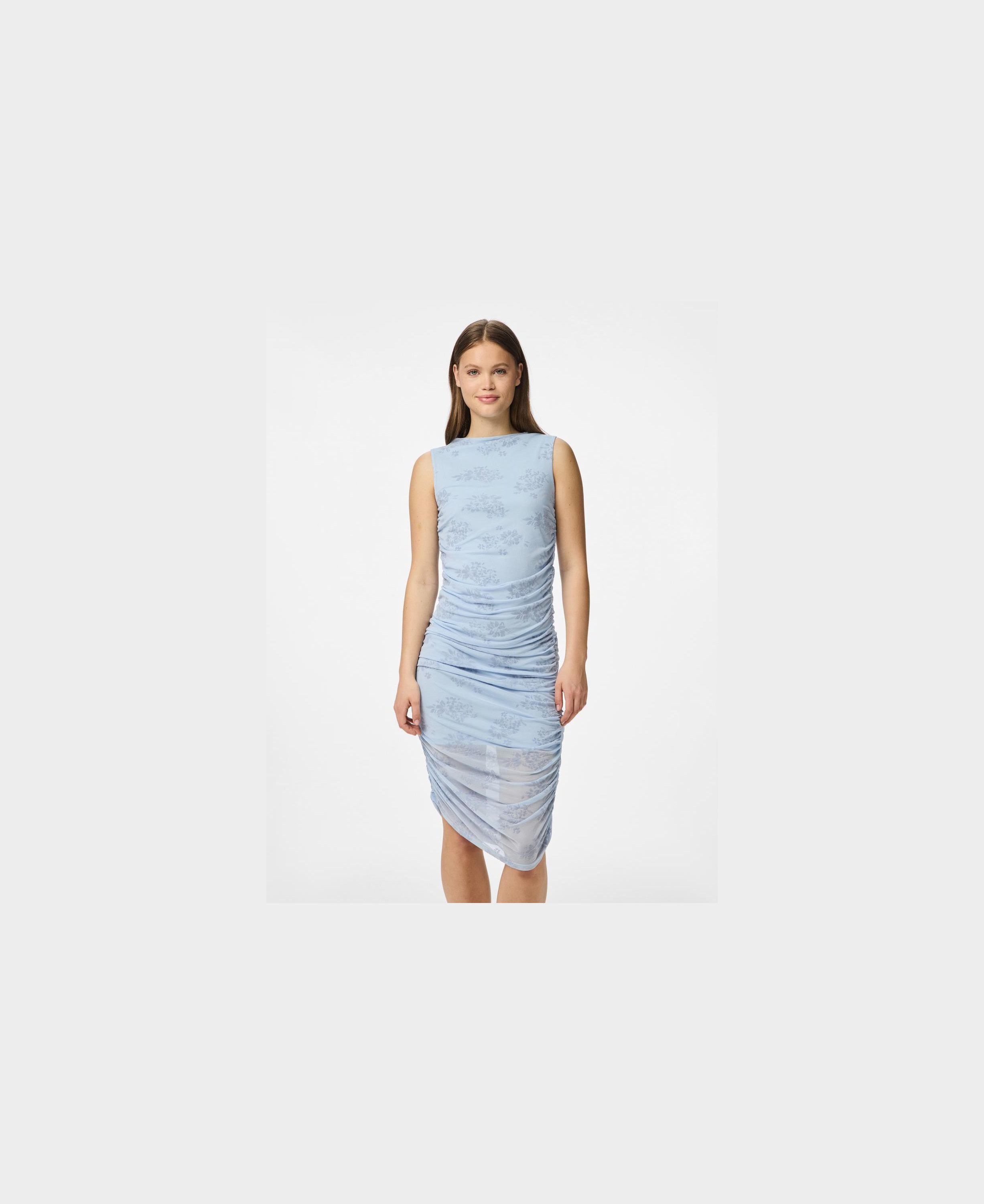 PCMERRY SL RUCHING SHORT DRESS JRS