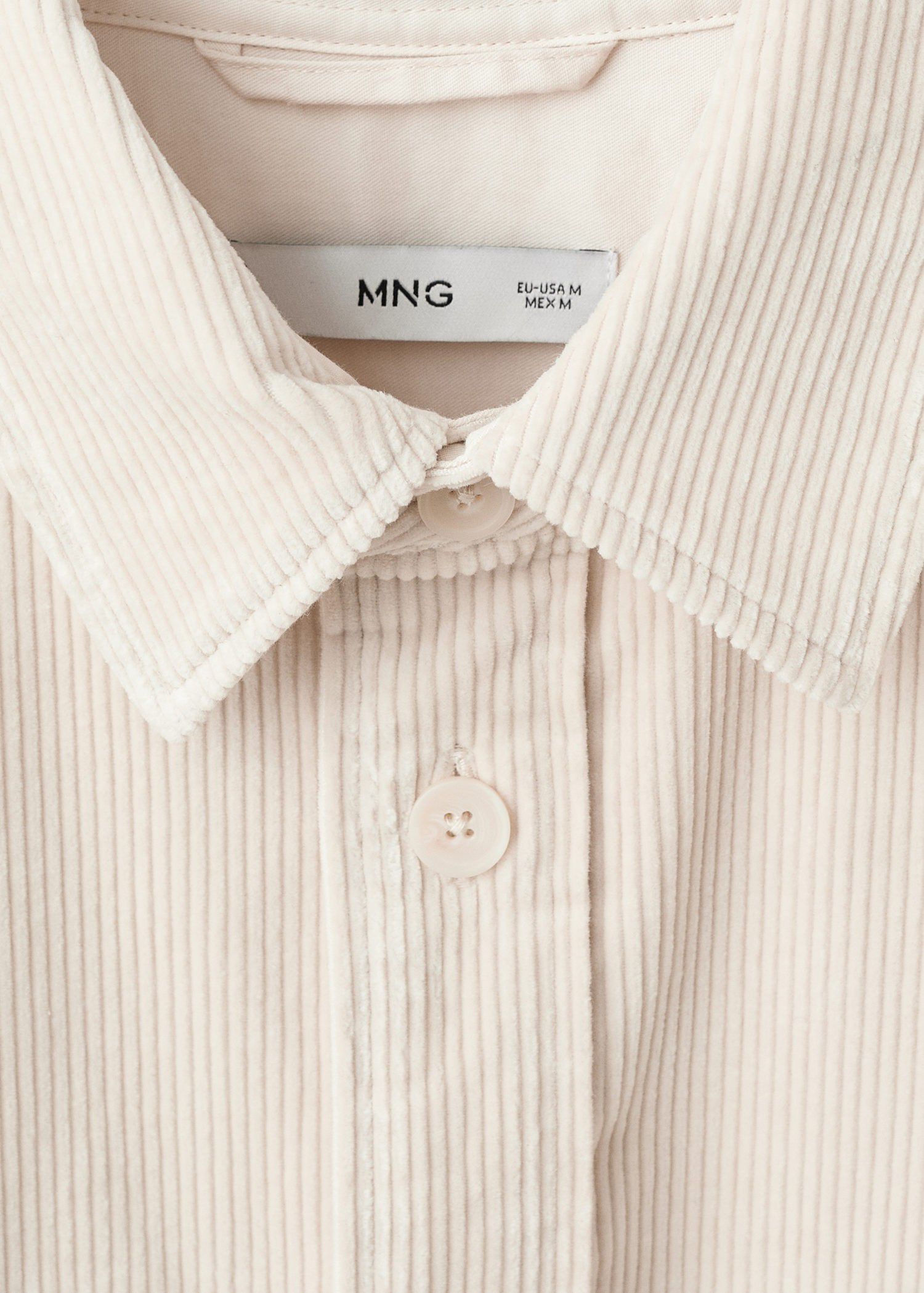 Corduroy overshirt with pockets