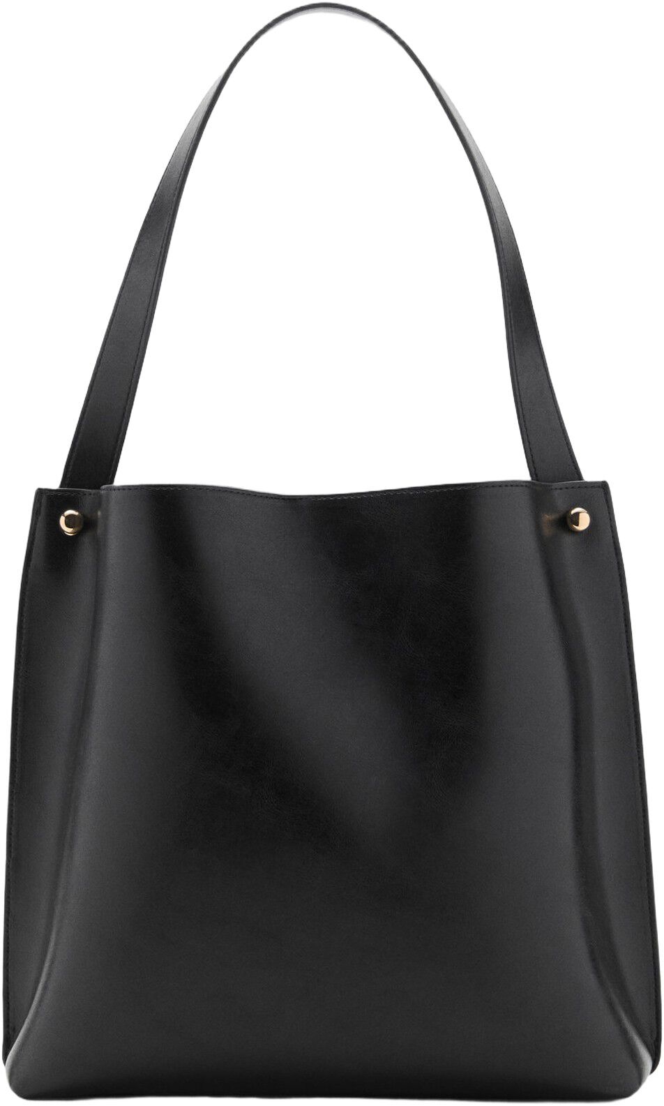 Bucket bag with metal details