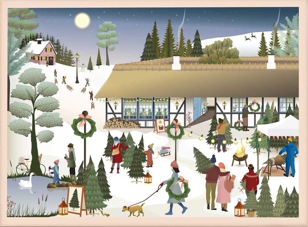 Christmas Tree Farm - puslespil med 1000 brikker