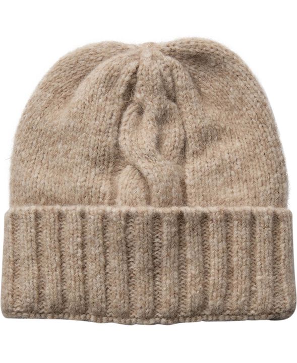 7832 Cable Beanie Light Beige