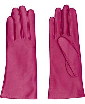 L&aelig;derhandsker med uld