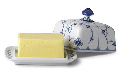 Blue Fluted Plain sm&ouml;rbytta