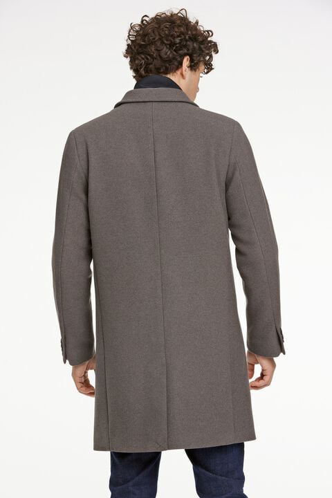 Detachable collar lapel coat