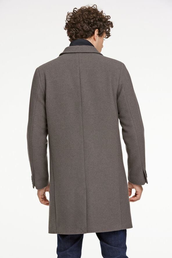 Detachable collar lapel coat