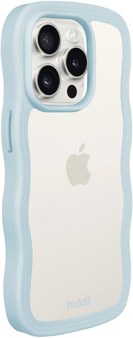 Wavy Case iPhone 15 Pro Max Mineral Blue/Transparent