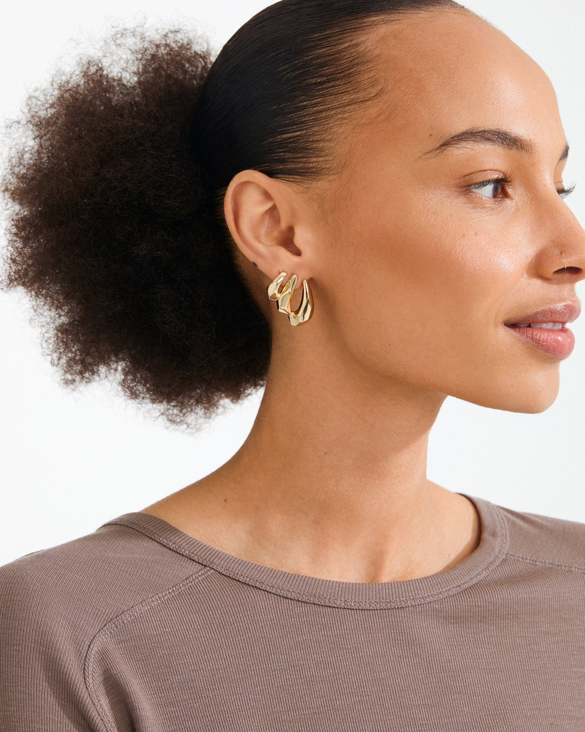 PRESENCE earrings gold-plated
