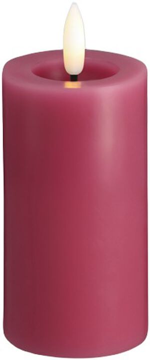 Moods & More - LED Pillar Candles, Silk, Melted, Vintage rose, 49x100