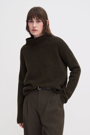 mika yak funnelneck sweater