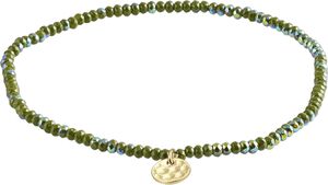 Armbånd : Indie : Guldbelagt : Grøn