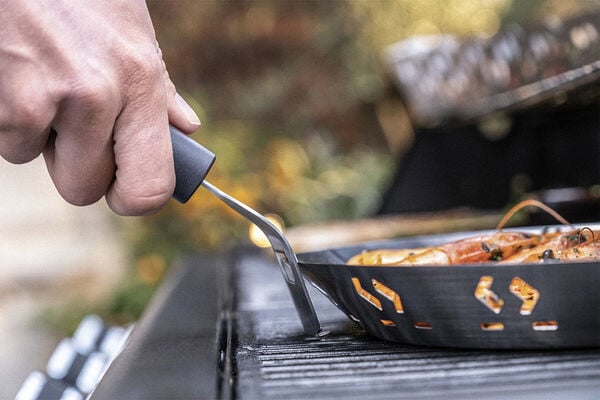 BBQ+ Grillkorg med handtag Silv Rund