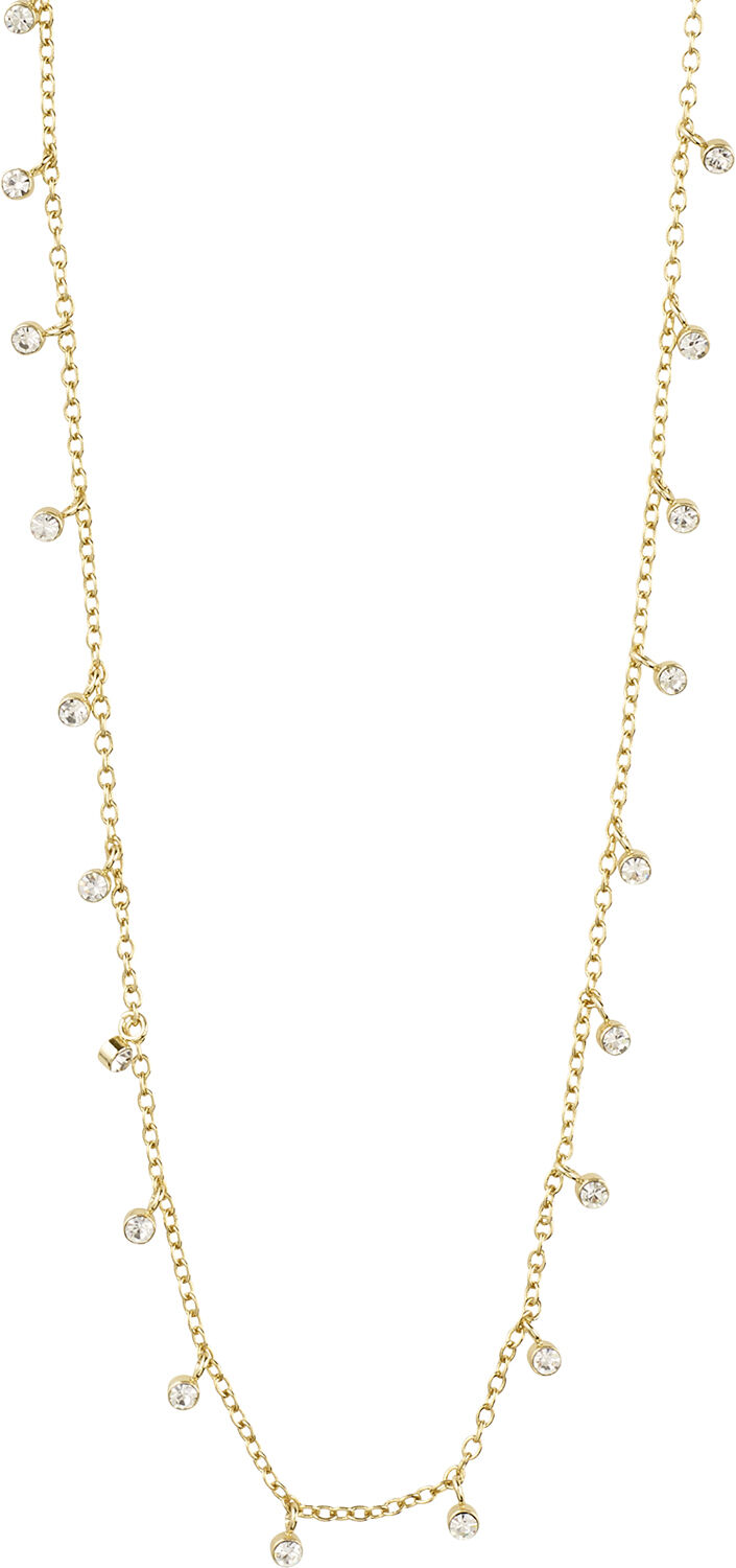 Halsk&aelig;de : Maja : Guldbelagt : Krys