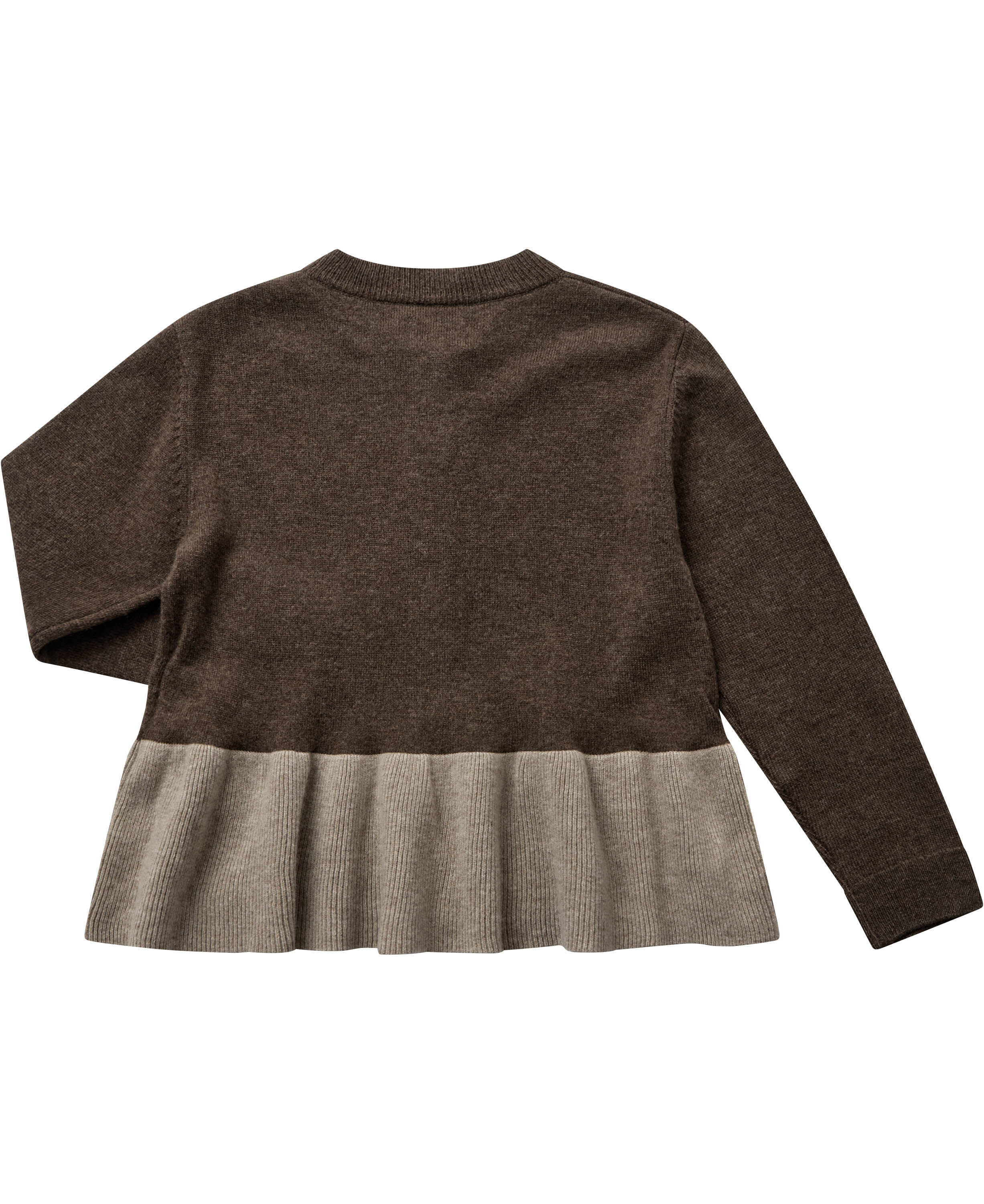 Strikka 14 RWS wool & GCS cashmere cardigan (peplum)