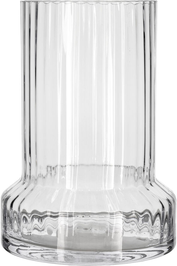 Vas med räfflor Hvils D21 x 29 cm Klar Glas