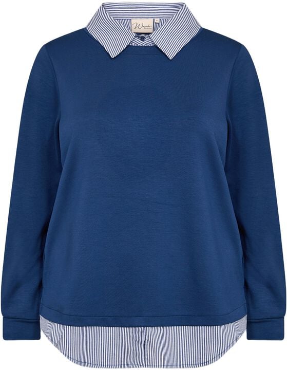 Curvy WA-SABINA 63 Sweatshirt Blå