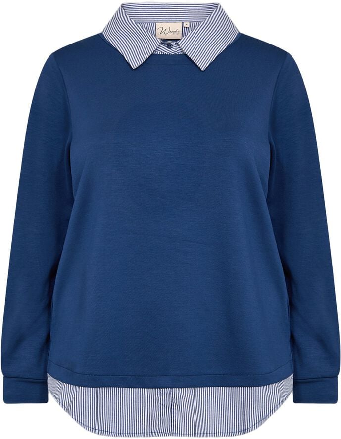 Curvy WA-SABINA 63 Sweatshirt Blå