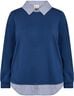 Curvy WA-SABINA 63 Sweatshirt Blå