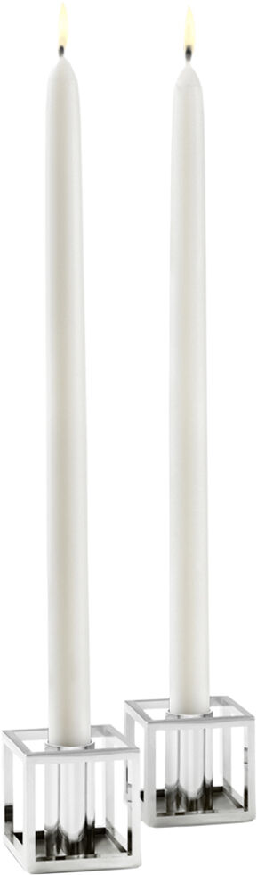 Kubus Candle Holder, Micro Nickel-P