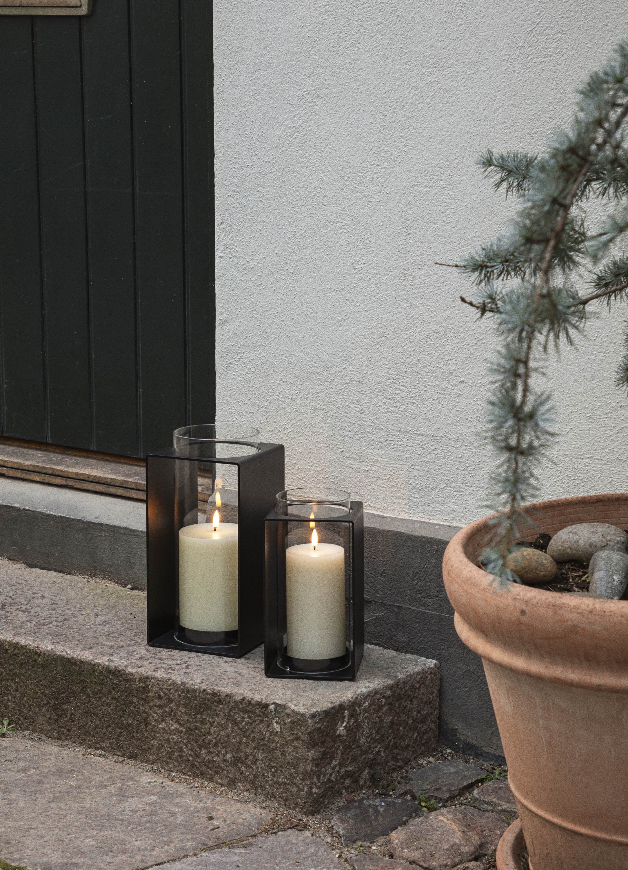 Glow Lanterne 30 cm Black