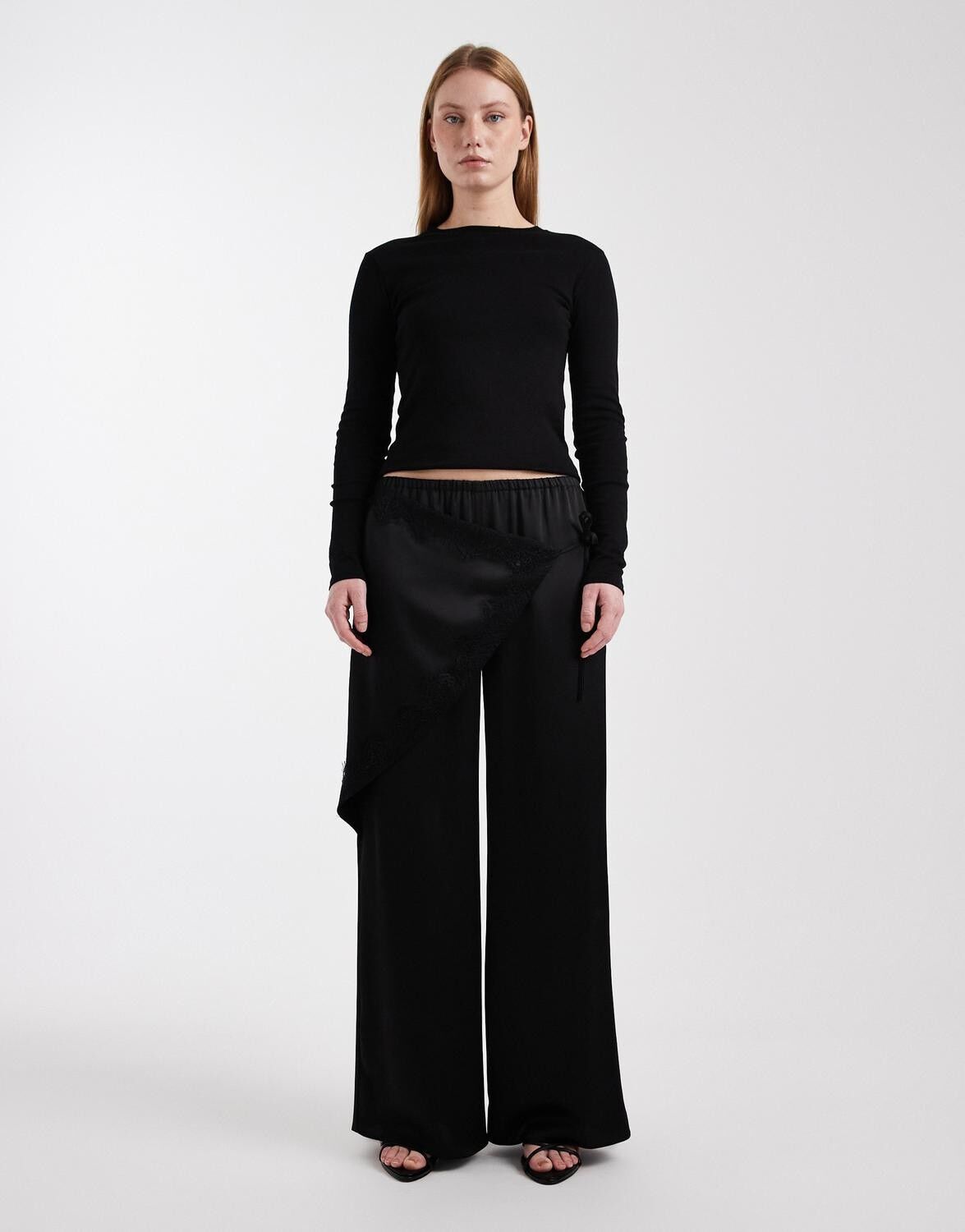 Tstiara Coated Slim Leg Trousers