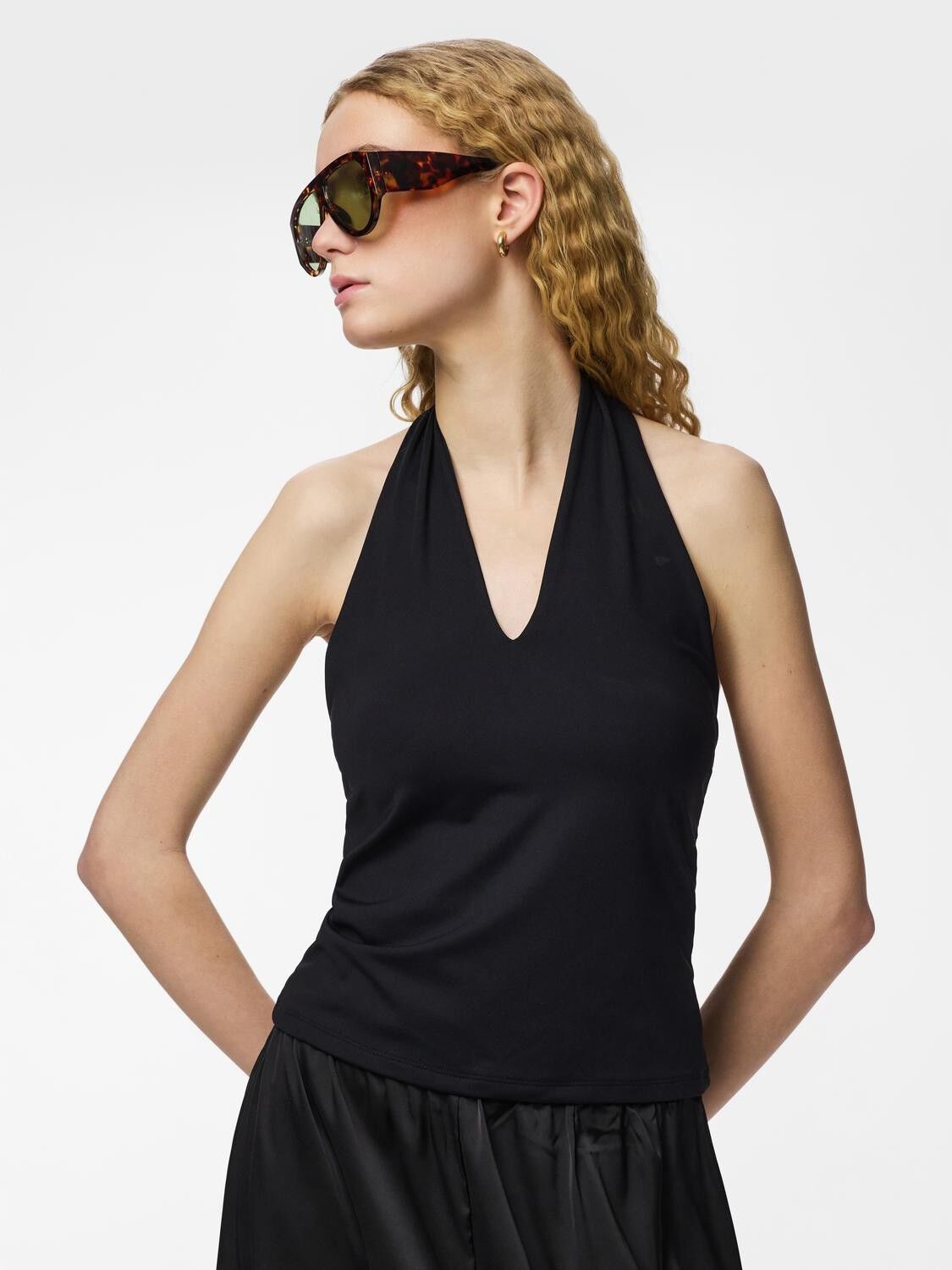 Pclula Halterneck Top Jrs